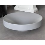 Valdama Occhio Umywalka nablatowa ø50xH15 cm z korkiem klik klak Lava mat OCL0117A+PMCLTCU17A