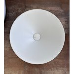      Valdama Occhio Umywalka nablatowa ø50xH15 cm z korkiem klik klak Nuvola mat OCL0106A+PMCLTCU06A WIETRZENIE MAGAZYNÓW!!