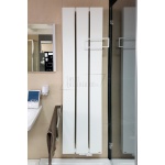  Vasco Beams Grzejnik Łazienkowy wodny ścienny 180x49 cm z poręczą i zaworem kątowym z głowicą biały 112580490180000660600-0000