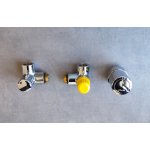 Vasco Carre zestaw zaworów do przyłącza z głowicą lewy chrom 118210100000099 WIETRZENIE MAGAZYNÓW!!