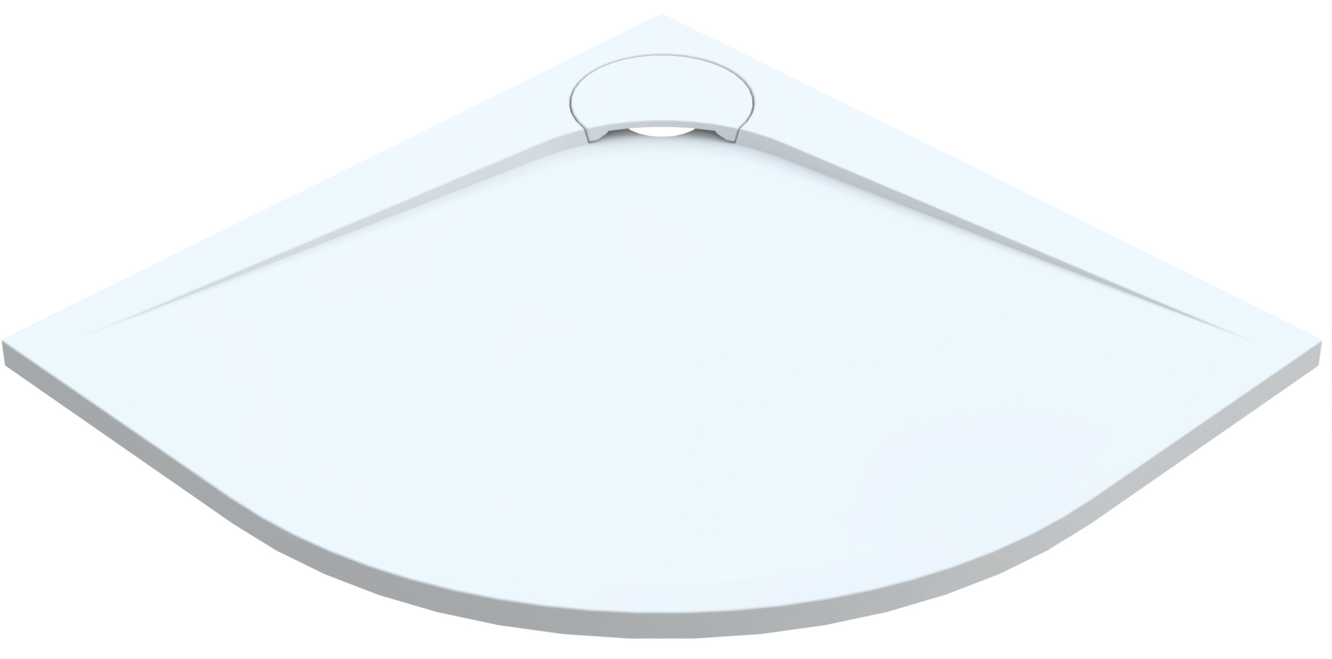 Vayer Boomerang Brodzik prysznicowy półokrągły 80x80 cm biały 080.080.002.2-3.0.0.0.0