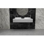  Vayer Boomerang Umywalka nablatowa z dwoma otworami na baterię 120x50 cm biała 120.050.012.3-1.0.1.X.0