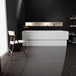  Vayer Boomerang Wanna prostokątna asymetryczna lewa ze stelażem i syfonem 190x90 cm biała 190.090.045.1-1.1.0.0.1