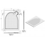  Vayer Virgo Brodzik prysznicowy prostokątny 90x70 cm biały 090.070.001.2-1.0.0.0.0