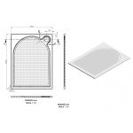  Vayer Virgo Brodzik prysznicowy prostokątny 120x90 cm biały 120.090.001.2-1.0.0.0.0