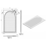  Vayer Virgo Brodzik prysznicowy prostokątny 140x80 cm biały 140.080.001.2-1.0.0.0.0