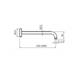 Vedo Cento Zestaw natryskowy podtynkowy II z deszczownicą ∅ 25 cm Chrom VBC1222/25