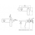 Vedo Desso Bateria umywalkowa podtynkowa Chrom VBD4012