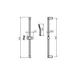 Vedo Desso System natryskowy podtynkowy IV z deszczownicą 20 cm Chrom VBD4224/20