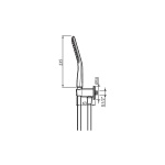 Vedo Desso System wannowo-natryskowy podtynkowy III z deszczownicą Ø 25 cm Czarny Matowy VBD4233CZ/25