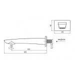 Vedo Desso System wannowy podtynkowy III Czarny Matowy VBD4243CZ