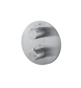 Vema Tiber Steel Bateria termostatyczna podtynkowa z dwoma wyjściami Stal nierdzewna V08115