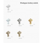 Victoria Albert Cheshire Wanna Wolnostojąca z nóżkami polerowany nikiel 175x80 cm Biała CHE-N-SW-OF FT-CHE-PN