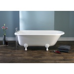 Victoria Albert Hampshire Wanna Wolnostojąca z białymi nóżkami 171x78 cm Biała HAM-N-SW-OF FT-HAM-SW