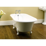 Victoria Albert Hampshire Wanna Wolnostojąca z białymi nóżkami 171x78 cm Biała HAM-N-SW-OF FT-HAM-SW