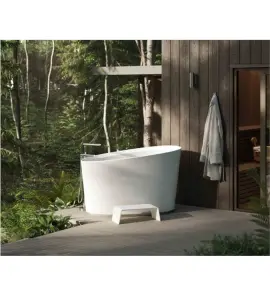 Victoria+Albert Kerid Wanna Wolnostojąca 134,9x81,2 cm Biała mat KERM-N-SM-IO