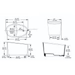 Victoria+Albert Kerid Wanna Wolnostojąca 134,9x81,2 cm Biała mat KERM-N-SM-IO