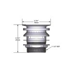 Victoria+Albert Kit 15 Zestaw odpływowy do wanien z przelewem wewnętrznym Biały mat K-15-MW