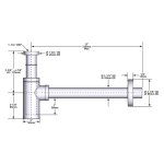 Victoria+Albert Kit 22 Syfon do umywalki Polerowany mosiądz K-22-PB