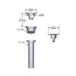 Victoria+Albert Kit 28 Uniwersalny odpływ umywalkowy Szczotkowany nikiel K-28-BN