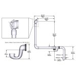 Victoria+Albert Kit 30 System odpływowy do wanien z przelewem Szczotkowany nikiel K-30-BN