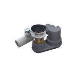 Victoria+Albert Kit 40 Odpływ Intelli 40cm ze zintegrowanym przelewem Czarny mat K-40-BK