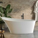 Victoria+Albert Ledro Wanna Wolnostojąca 167x70,5 cm Biała LED-N-SW-IO