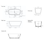 Victoria+Albert Lussari 1700 Wanna Wolnostojąca 166x73 cm Biała LU2-N-SW-NO