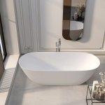 Victoria+Albert Lussari 1800 Wanna Wolnostojąca 178x76 cm Biała mat LU3M-N-SM-NO