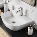 Victoria+Albert Lussari 50 Umywalka nablatowa 49,7x41,2 cm Biała mat DB-LUS-N-M-500-IO