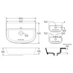 Victoria+Albert Lussari 60 Umywalka nablatowa 59,8x41,2 cm z trzema otworami Biała mat DB-LUS-3TH-M-600-IO