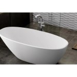 Victoria+Albert Mozzano Wanna Wolnostojąca owalna 164,5x74,1 cm Biała MOZM-N-SM-NO