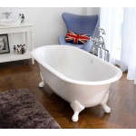 Victoria Albert Radford Wanna Wolnostojąca z białymi nóżkami 190x90 cm Biała RAD-N-SW-OF FT-RAD-SW