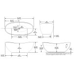 Victoria+Albert Seros 1650 Wanna Wolnostojąca 164,7x76,3 cm Biała SE1-N-SW-NO