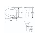 Victoria+Albert Seros 49 Umywalka wolnostojąca 49x40 cm Biała FS-SER-49-NO