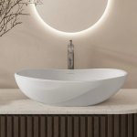 Victoria+Albert Seros 55 Umywalka nablatowa 54,9x30 cm Biała VB-SER-55-IO