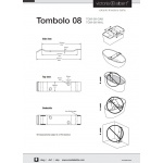 Victoria+Albert Tombolo 8 Półka wannowa Laminat w kolorze dębu TOM-08-OAK