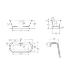 Victoria Albert York Podstawa do wanny wolnostojącej Biała YOR-B-SW