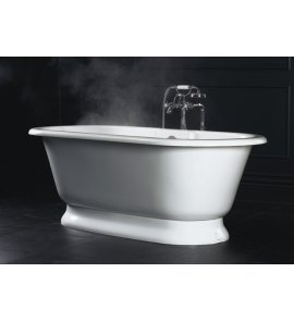 Victoria Albert York Wanna wolnostojąca z podstawą 175x80 cm Biała YOR-N-SW-OF YOR-B-SW