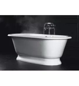 Victoria Albert York Wanna wolnostojąca z podstawą 175x80 cm Biała YOR-N-SW-OF YOR-B-SW