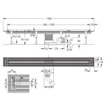 Viega Advantix Vario Korpus odpływu liniowego 30-120 cm 686277