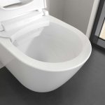 Villeroy&Boch Supreo Miska wisząca bezrantowa 61,2x38,4 ze spłukiwaniem wirowym i deską biały V16EN2R1