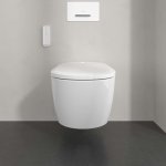 Villeroy&Boch Supreo Miska wisząca bezrantowa 61,2x38,4 ze spłukiwaniem wirowym i deską biały V16EN2R1
