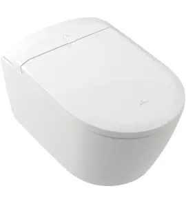 Villeroy&Boch Supreo Miska wisząca bezrantowa 61,2x38,4 ze spłukiwaniem wirowym i deską biały V16EN2R1