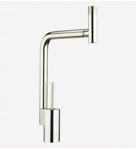 Webert 360 Bateria zlewozmywakowa jednouchwytowa z obrotową wylewką chrom TS920301.015