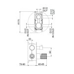 Webert Diadem Bateria natryskowa podtynkowa 2-drożna Chrom DD860901.015