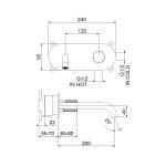 Webert Diadem Bateria umywalkowa podtynkowa 1-uchwytowa Chrom DD830606.015