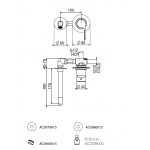   Webert Do Re Mi Bateria umywalkowa podtynkowa jednouchwytowa czarny mat DR830606.560