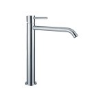 Webert Elio Slim Bateria umywalkowa wysoka 1-otworowa z korkiem klik klak Chrom EP830401.015