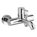 Webert Elio Slim Bateria wannowo-natryskowa ścienna Chrom EL850102.015